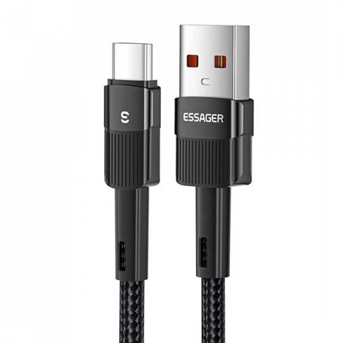 Kabel nylonowy szybkiego ładowania 100cm USB - TYP C kod 2240