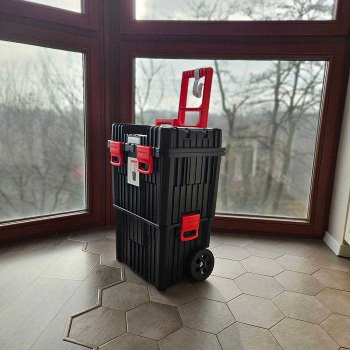 XXL Nowy Zestaw 4w1 Skrzynka Narzędziowa na kółkach + Walizka +GRATISY