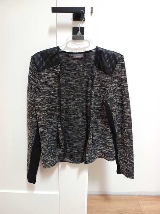 czarny sweterek bluzka kardigan rozpinana C&A 42 44XXL
