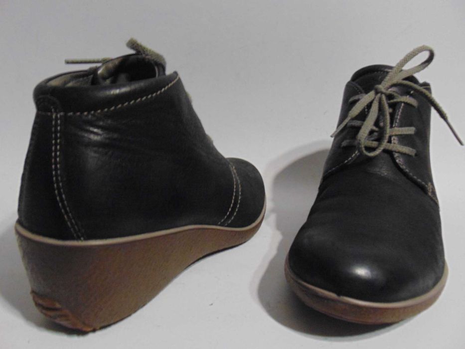 Ecco - botki skóra naturalna  38/24 cm
