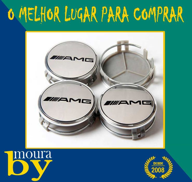 4 Centros de Roda Mercedes ML300 CLK200 LK450 GL450 S400