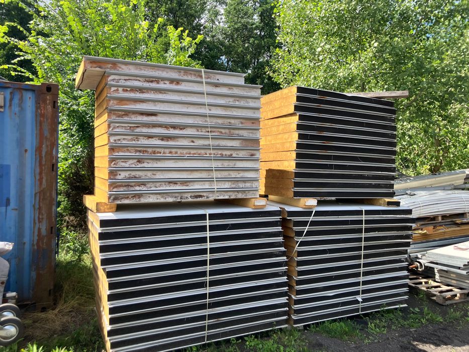 Płyta warstwowa 10 cm odcinki 1,8m biała szara srebrna