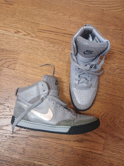 хайтопы nike кожа
