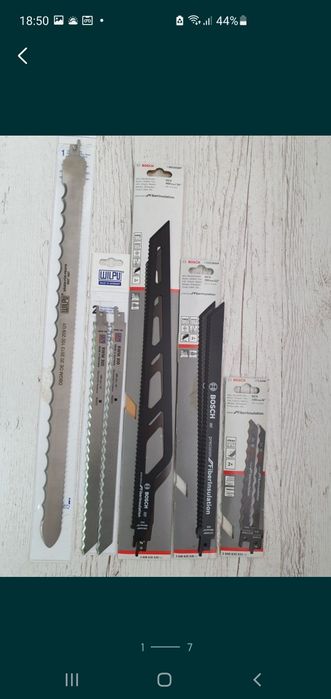 Сабельные полотна BOSCH по металлу,дереву,газобетону. Шабельні полотна