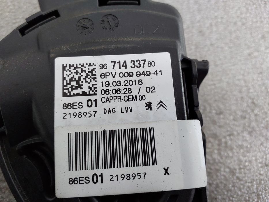 Pedal do acelerador PEUGEOT 2008 I (CU_)