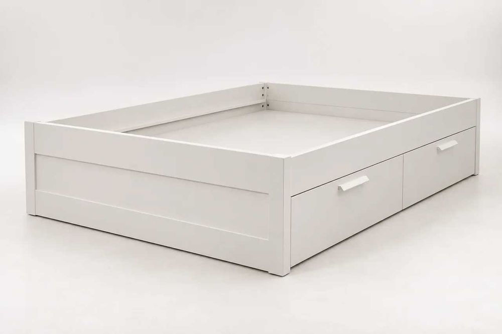 Cama IKEA BRIMNES 160x200 com 4 gavetas, sem colchão nem estrados