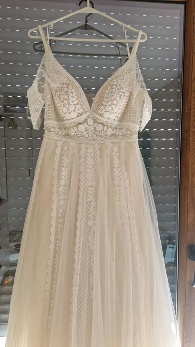 Suknia ślubna Ariel boho, rustykalna, romantyczna