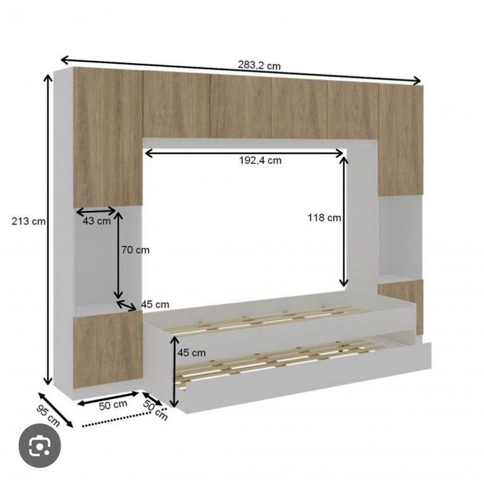 Quarto completo Estúdio Sweet Dreams para crianças ou jovens.