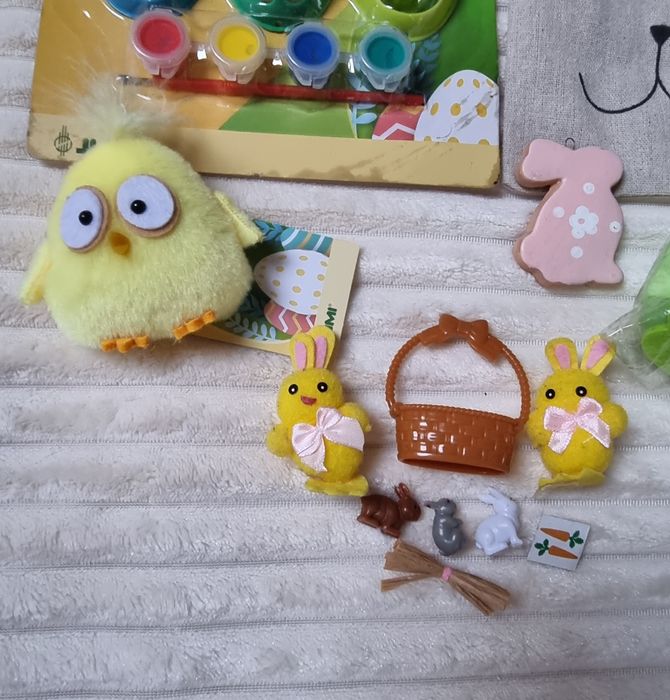 Zestaw kreatywny na Wielkanoc malowanie jajek króliczki