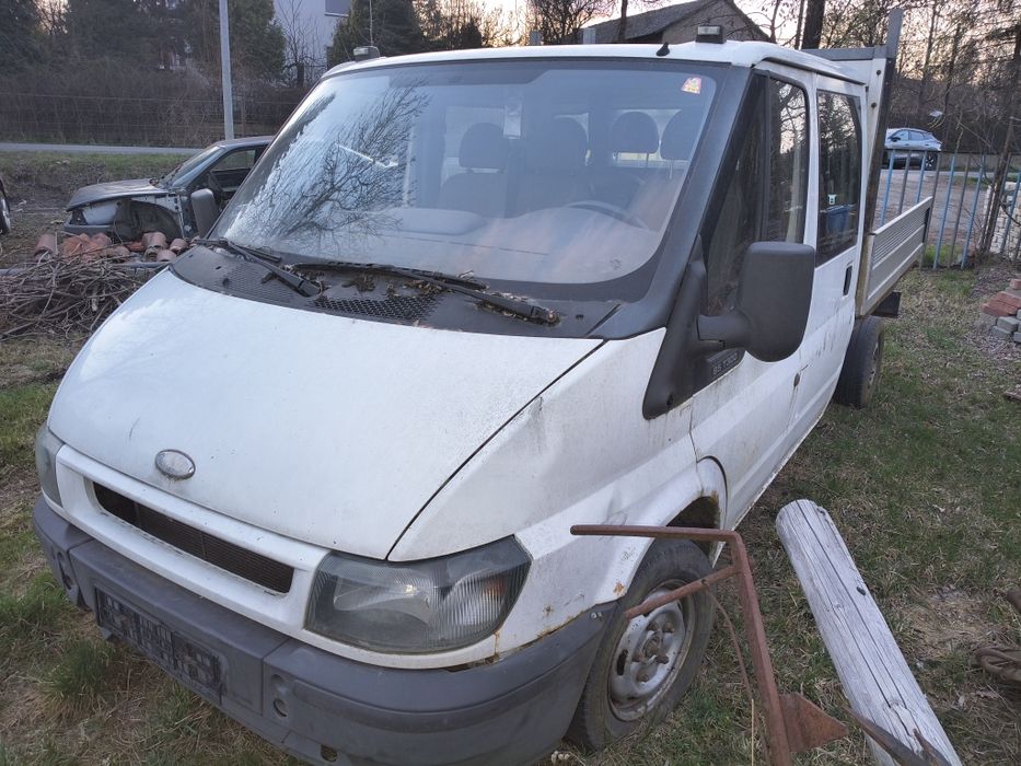 Karoseria Ford Transit MK6 brygadowka z paką 2,0 TDDI 2003r osobowa