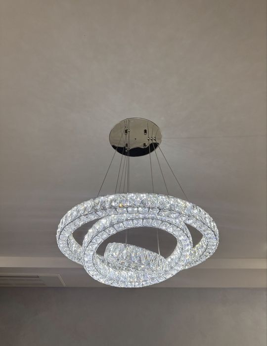 Люстра  led кришталева підвісна