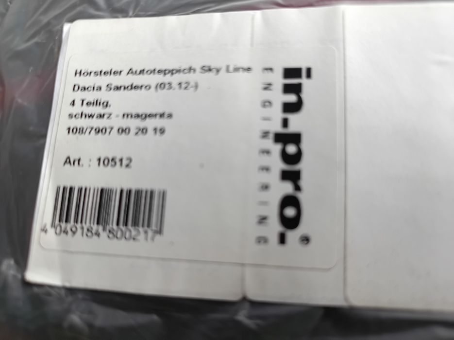 Nowy komplet dywaników sprzedaż hurtowa