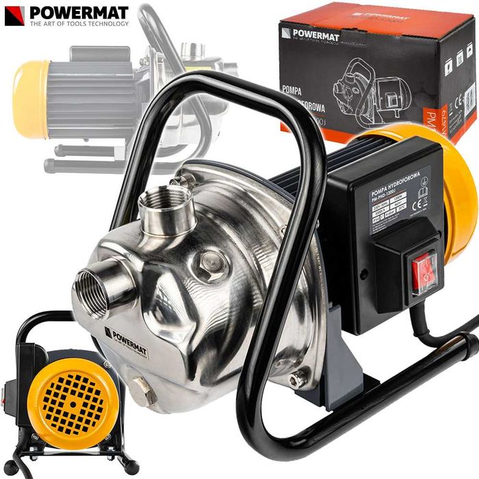 POWERMAT Pompa Hydroforowa Do Wody Studni Podlewania 1200W PM1479