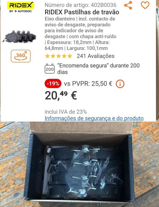 Jogo de freio Completo Megane 1 GrandTour