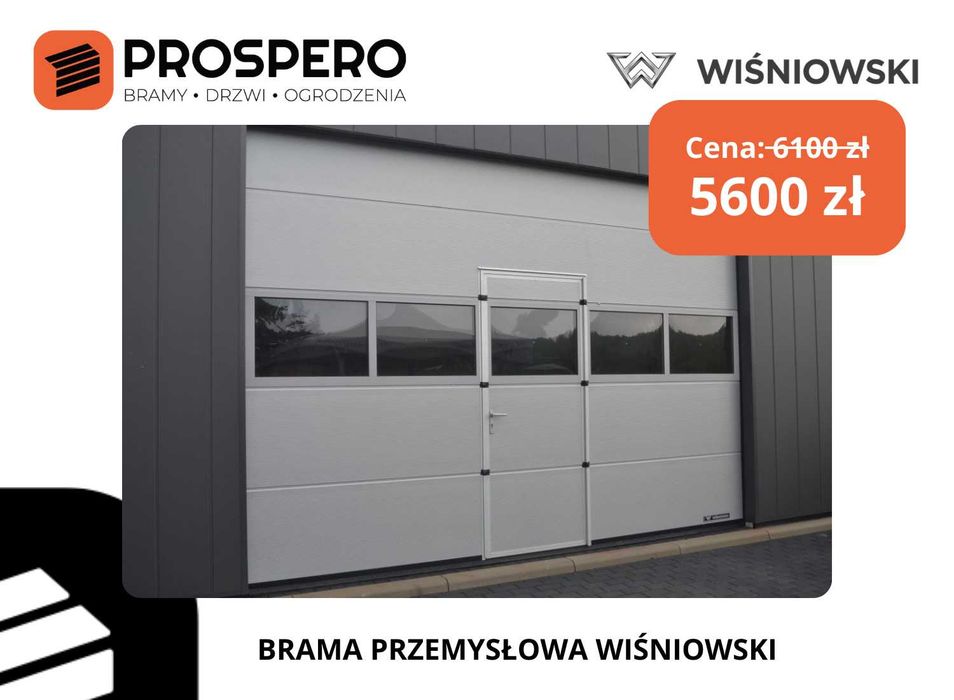 Brama segmentowa PRZEMYSŁOWA Wiśniowski / Wodzisław, Gorzyczki, Mszana