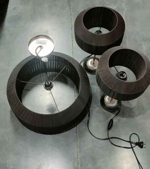 Conjunto de 3 candeeiros de quarto
