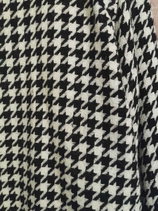 Casaco pé de galo preto e branco novo