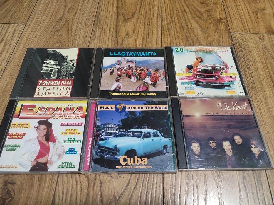 6 x płyta CD muzyka świata, cuba, Hiszpania ,Peru