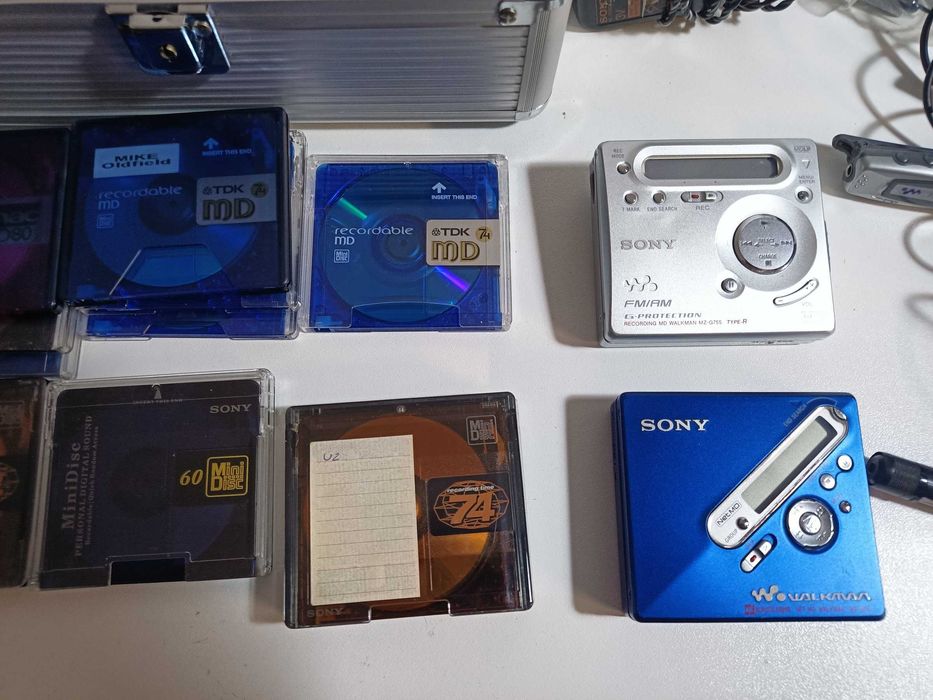 2 Leitor Mini Disc Sony com Radio e Net MD