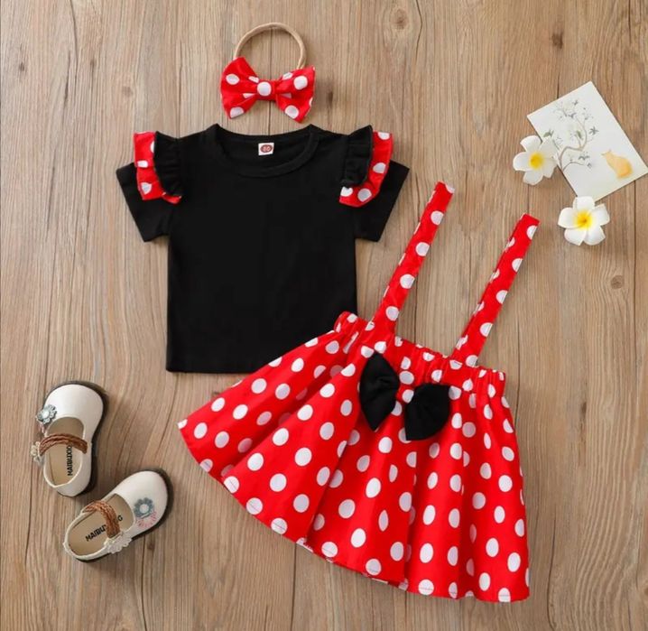 Костюм Міні Маус, костюм на день народження Мики Маус,обруч Міні Маус