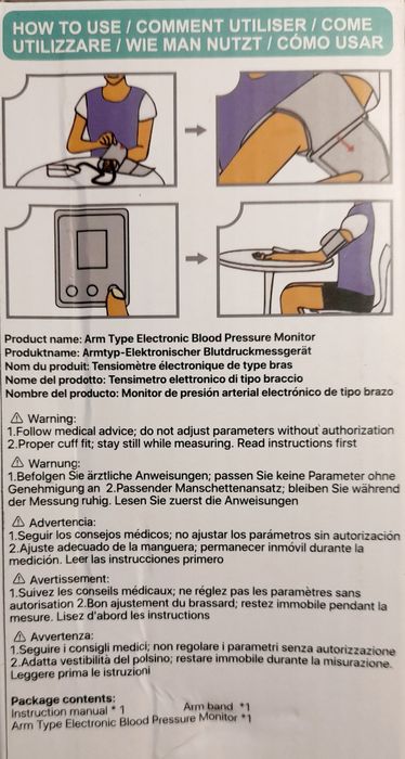 Medidor de tensão arterial - NOVO!