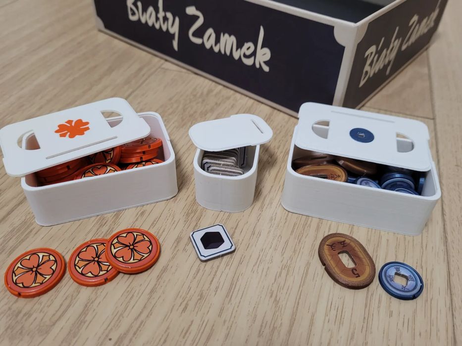 Caixas de Organização (Daimyo Seal, Moeda, Cubo) para White Castle
