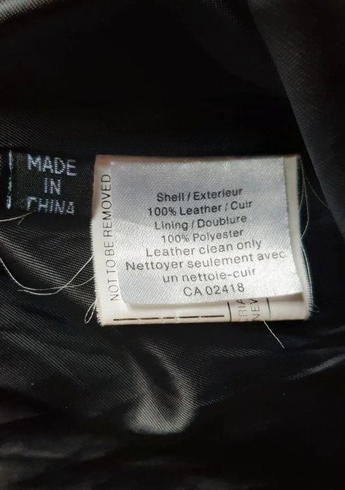 Skórzana kurtka damska przedłużana Identify z USA, nowa L