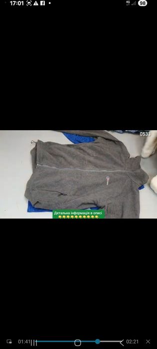 Секонд хенд- бомбезні флісові кофти оптом