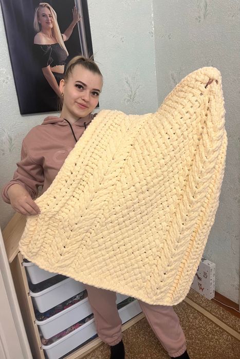 Дитячий пледик Hand Made, розміри 80*90 см