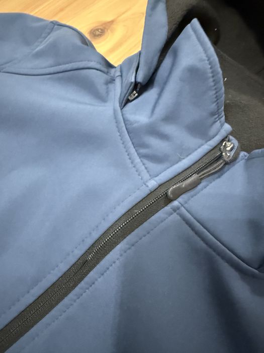 Damska kurtka softshell stan bdb niebieska L
