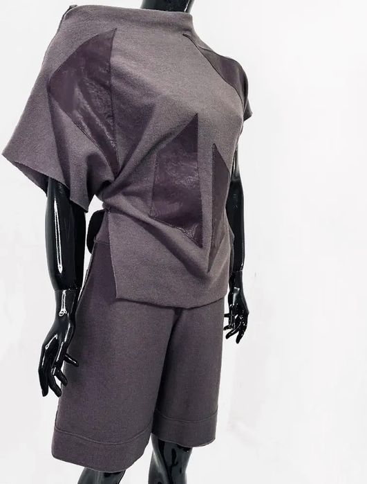 Костюм жіночий трикотажний Кофта Шорти шерстяний вовна OBLIQUE. Італія