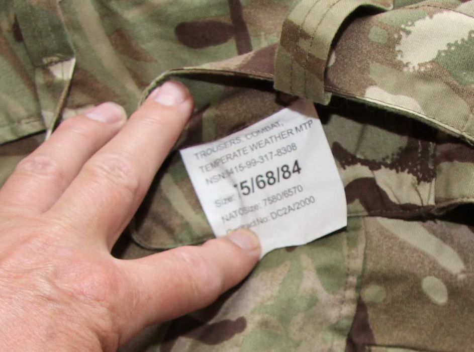spodnie MTP brytyjskie dla młodego chłopaka kadeta