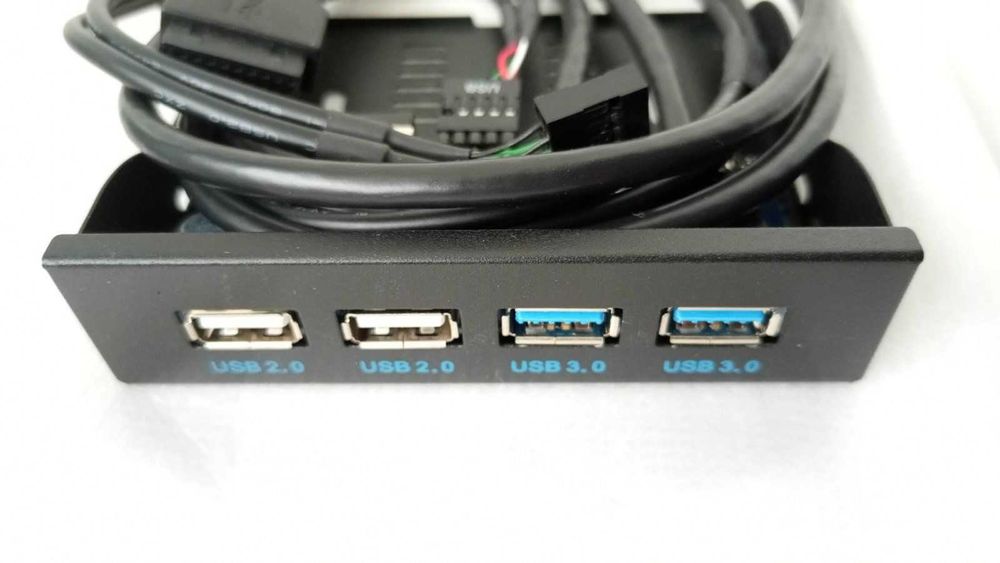 USB передняя панель 3,5" для ПК порты USB 3.0 - 2 шт + USB 2.0 - 2 шт