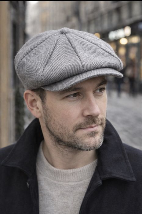 Кепка картуз River Island / Baker Boy Hat / Сіра / Нова