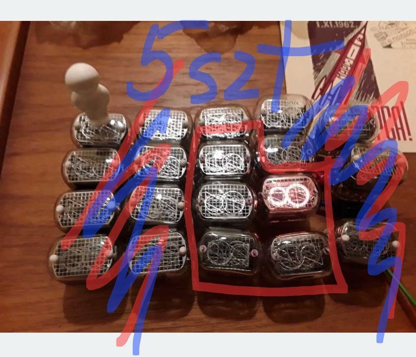 Zestaw 5 lamp  NIXIE sprawne sprawdzone