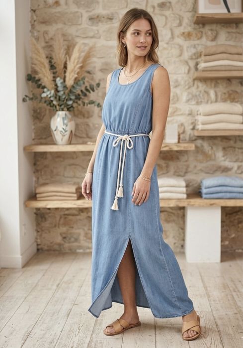 Długa sukienka maxi Esmara – 100% Lyocell (Tencel™)
