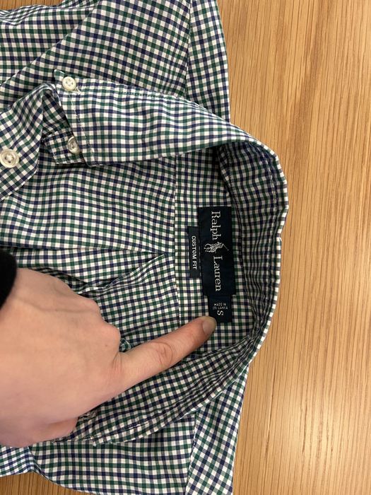 Camisa de manga comprida verde Ralph Lauren