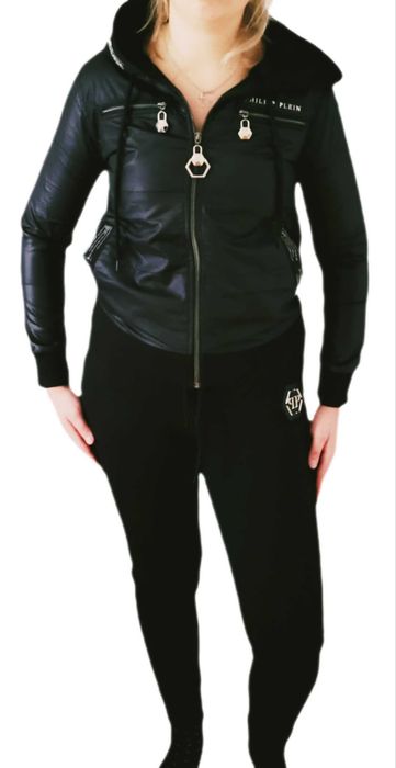 Dres Komplet Philipp Plein kurtka+ spodnie cyrkonie S