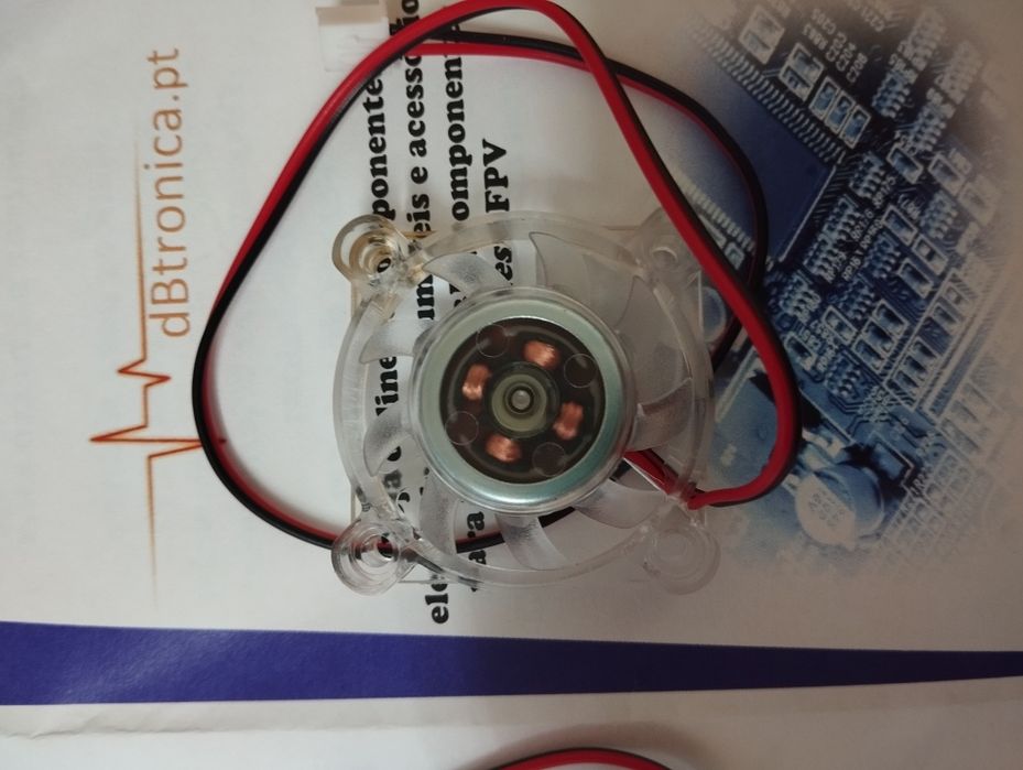 Ventoinhas transparentes 40x40 12vdc ou 24vdc