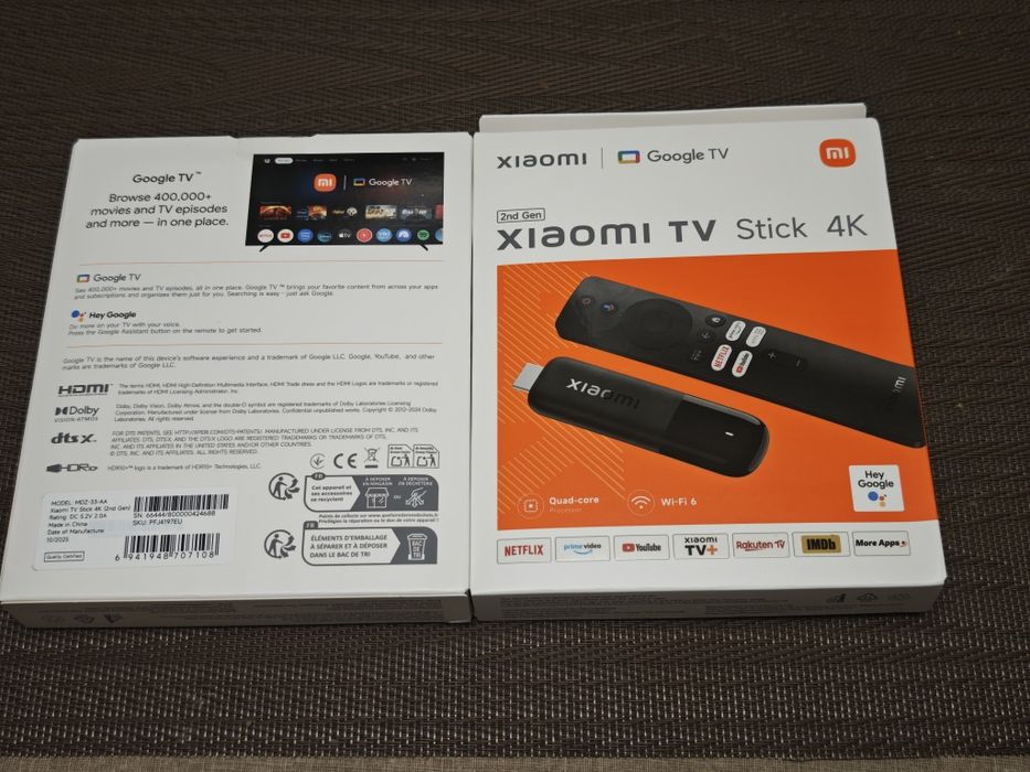 Смарт приставка Xiaomi Mi TV Stick 4K (2nd Gen) (MDZ-33-AA)