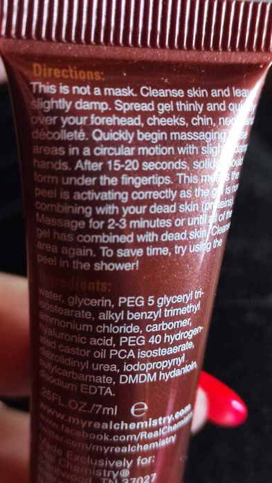 Real Chemistry - Luminous 3-minute Peel - 7 ml - NOVO