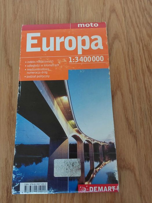 Mapa Europy dla motocyklistów