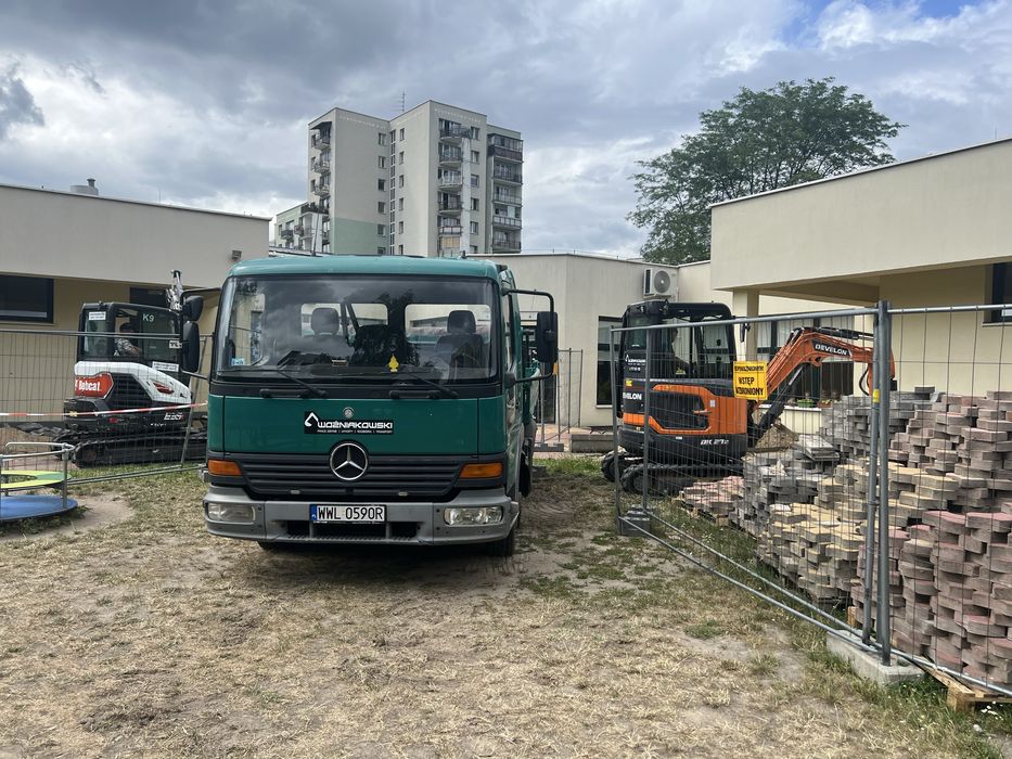 Minikoparka wywrotka usługi prace ziemne koparka roboty ziemne Wilanów
