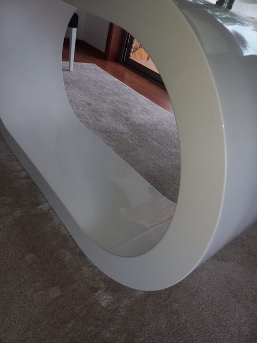 Mesa jantar tampo em vidro