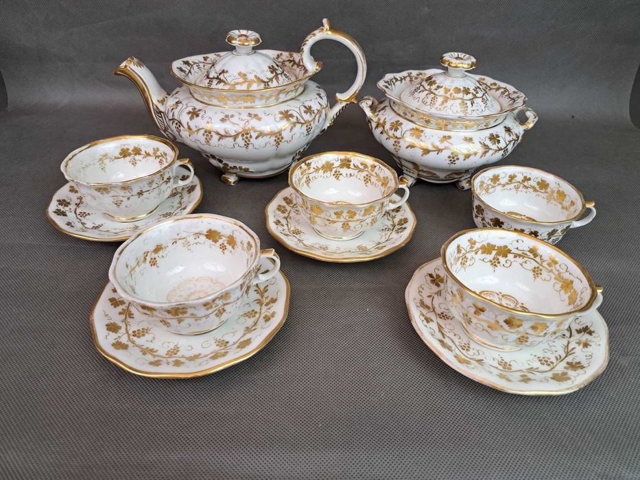 Serwis kawowy porcelanowy koniec XIX wieku