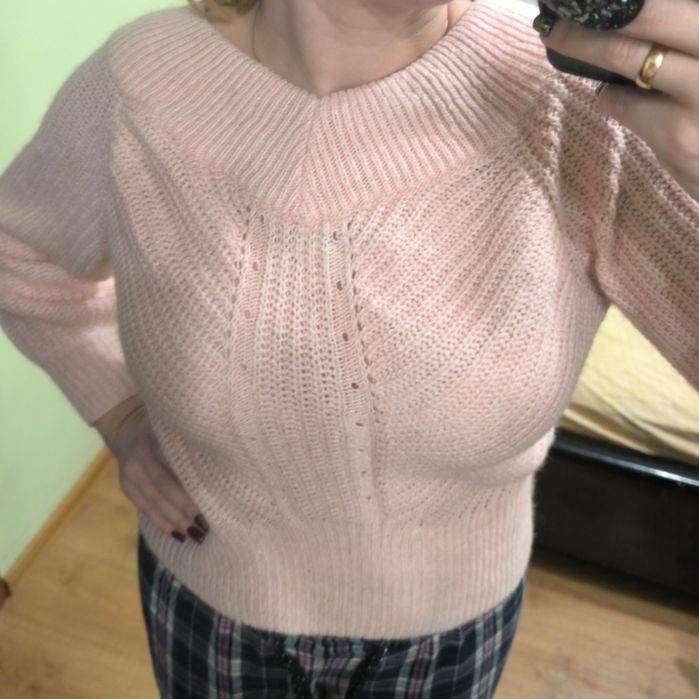 Кофта кофтина в'язана тепла зимова укорочена