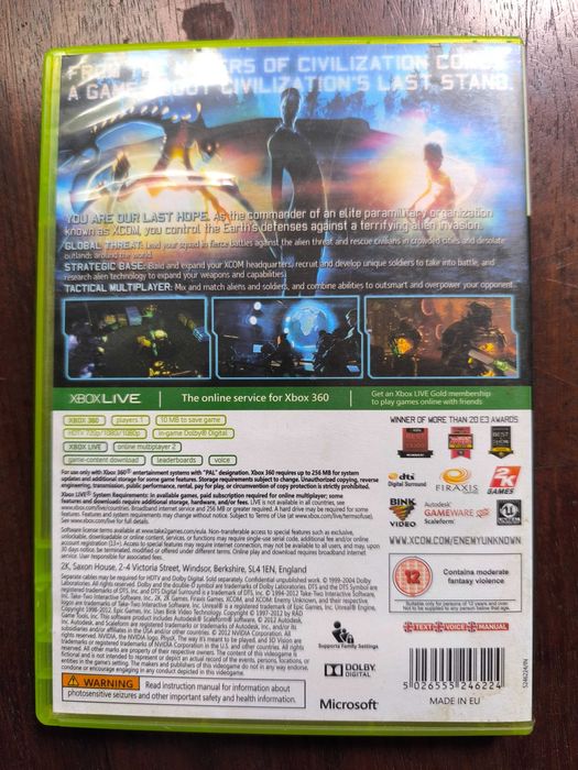 XCOM Enemy Unknown XBox 360