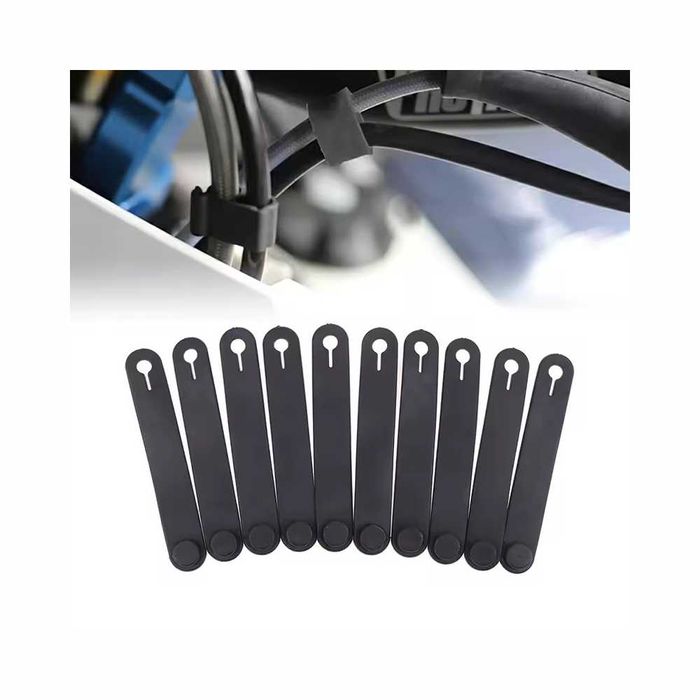 Abraçadeiras elásticas de borracha para moto - 10 Unidades (5 ou 8 cm)