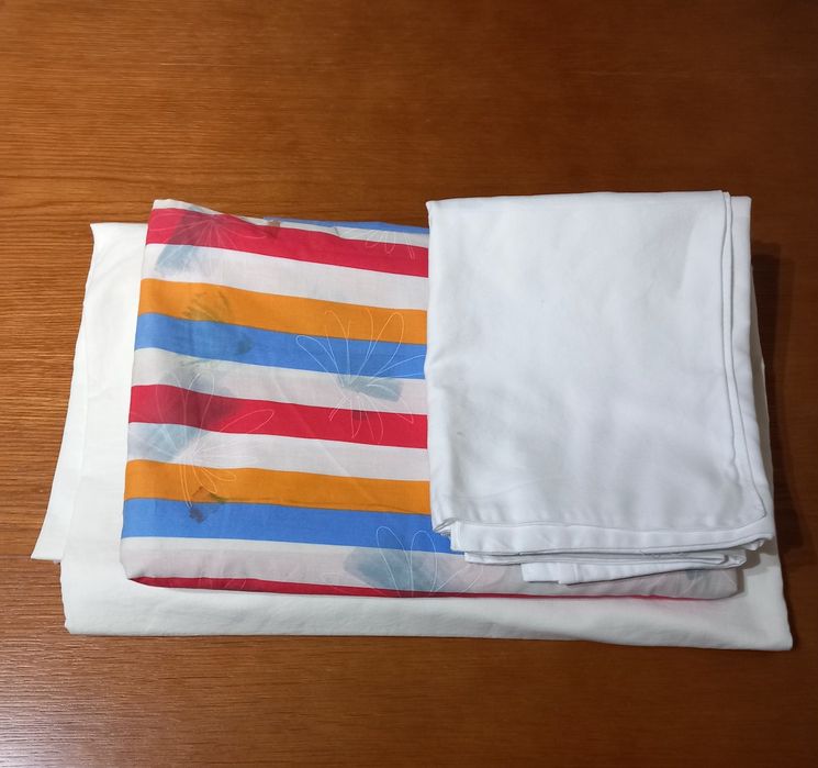 Lençóis novos cama de casal