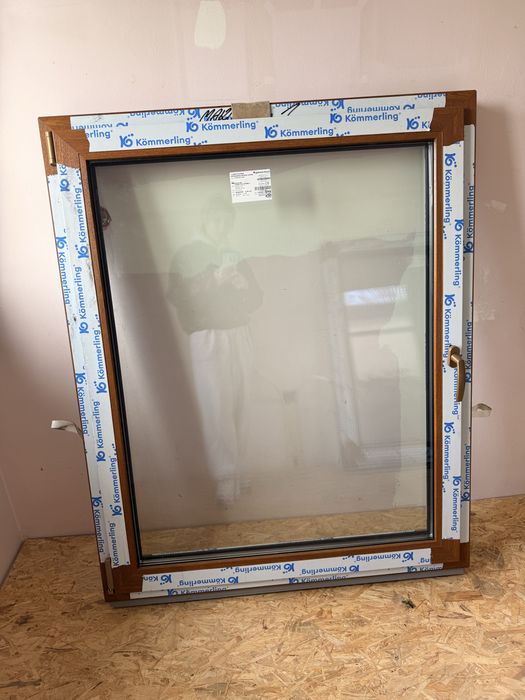 NOWE  okno kolor  zloty dąb wym 912x1162